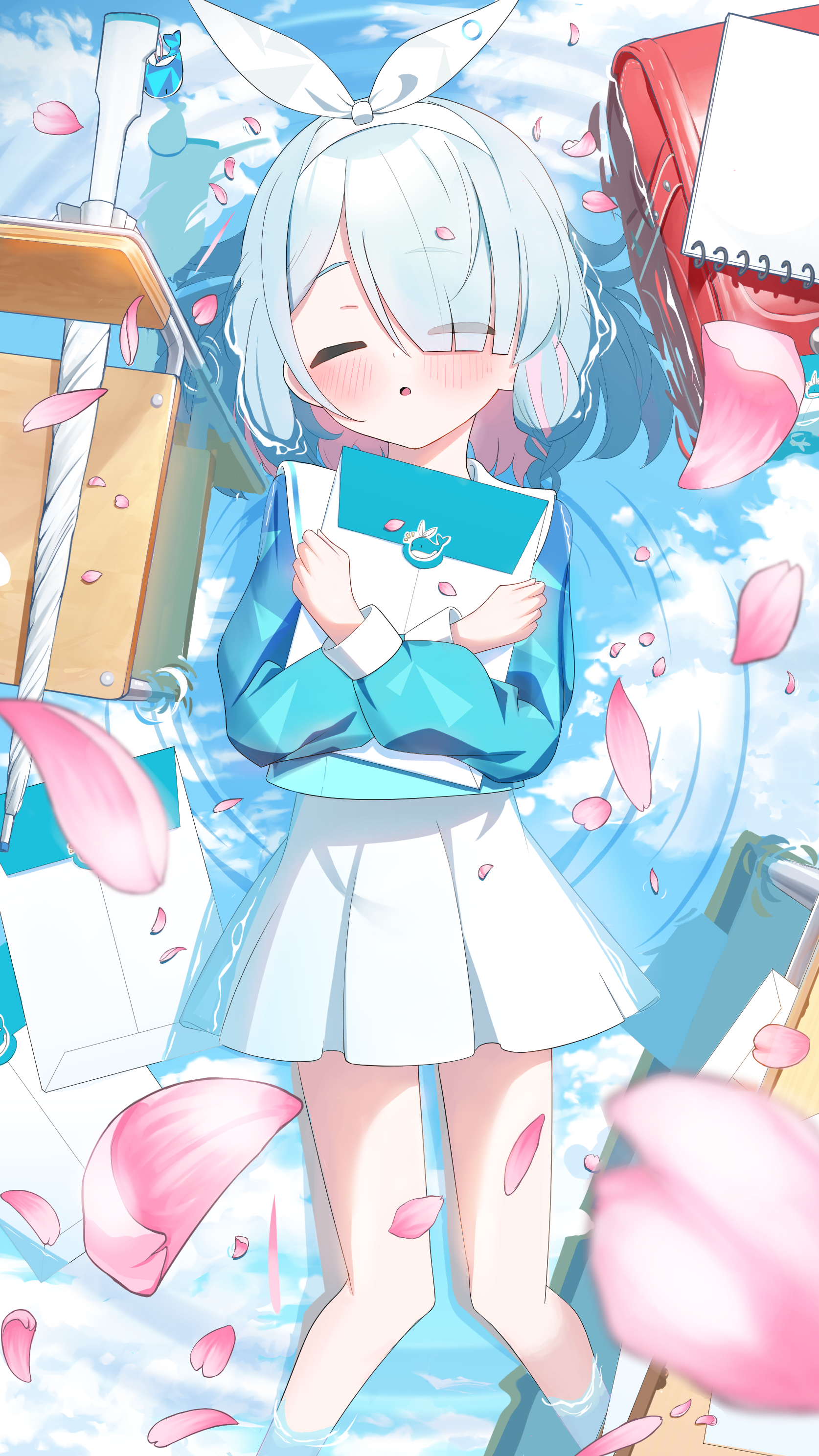 新しい先生を待つアロナ