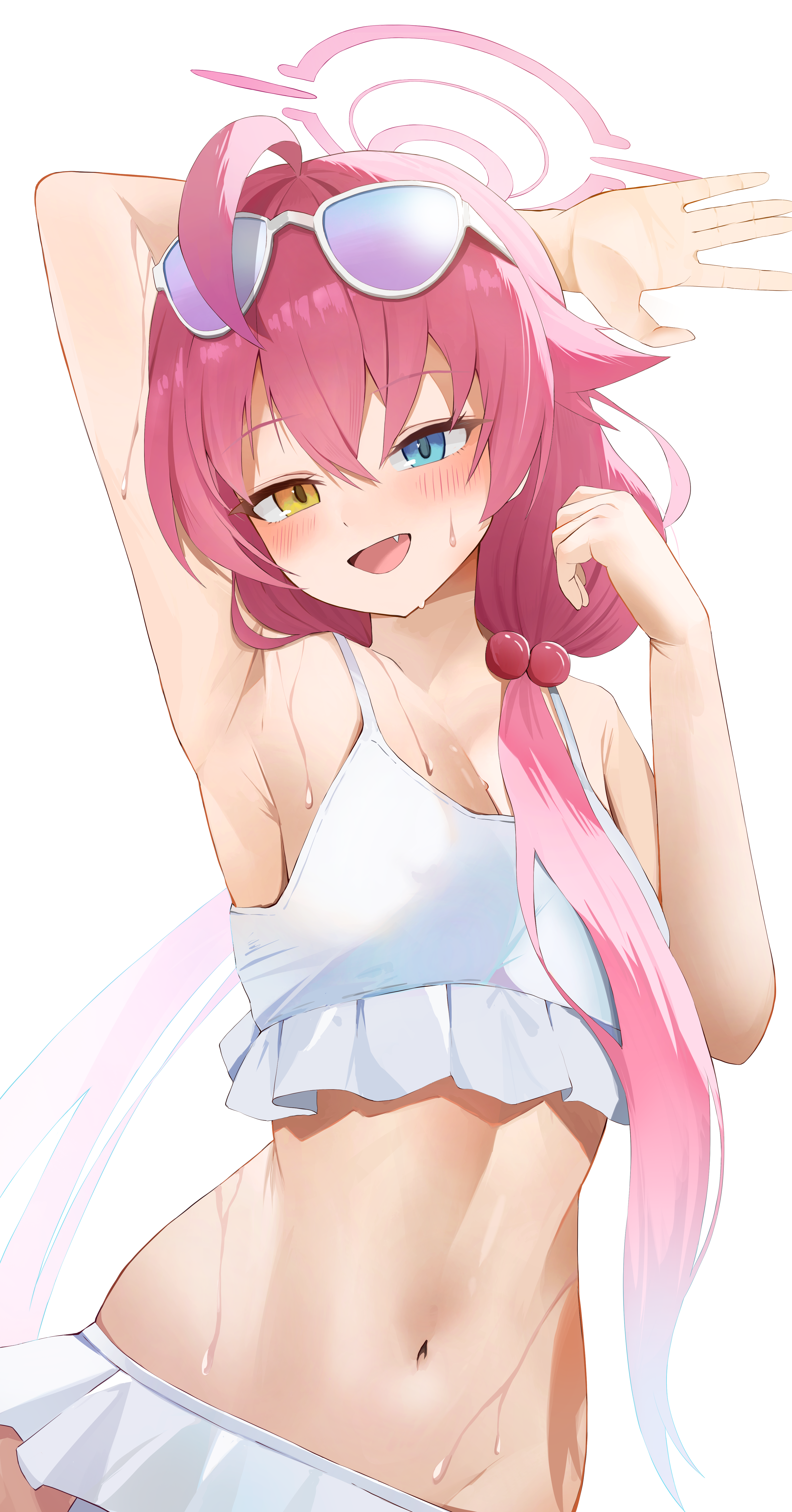 うへぇ～、おじさんの脇なんて見て楽しいかなぁ......