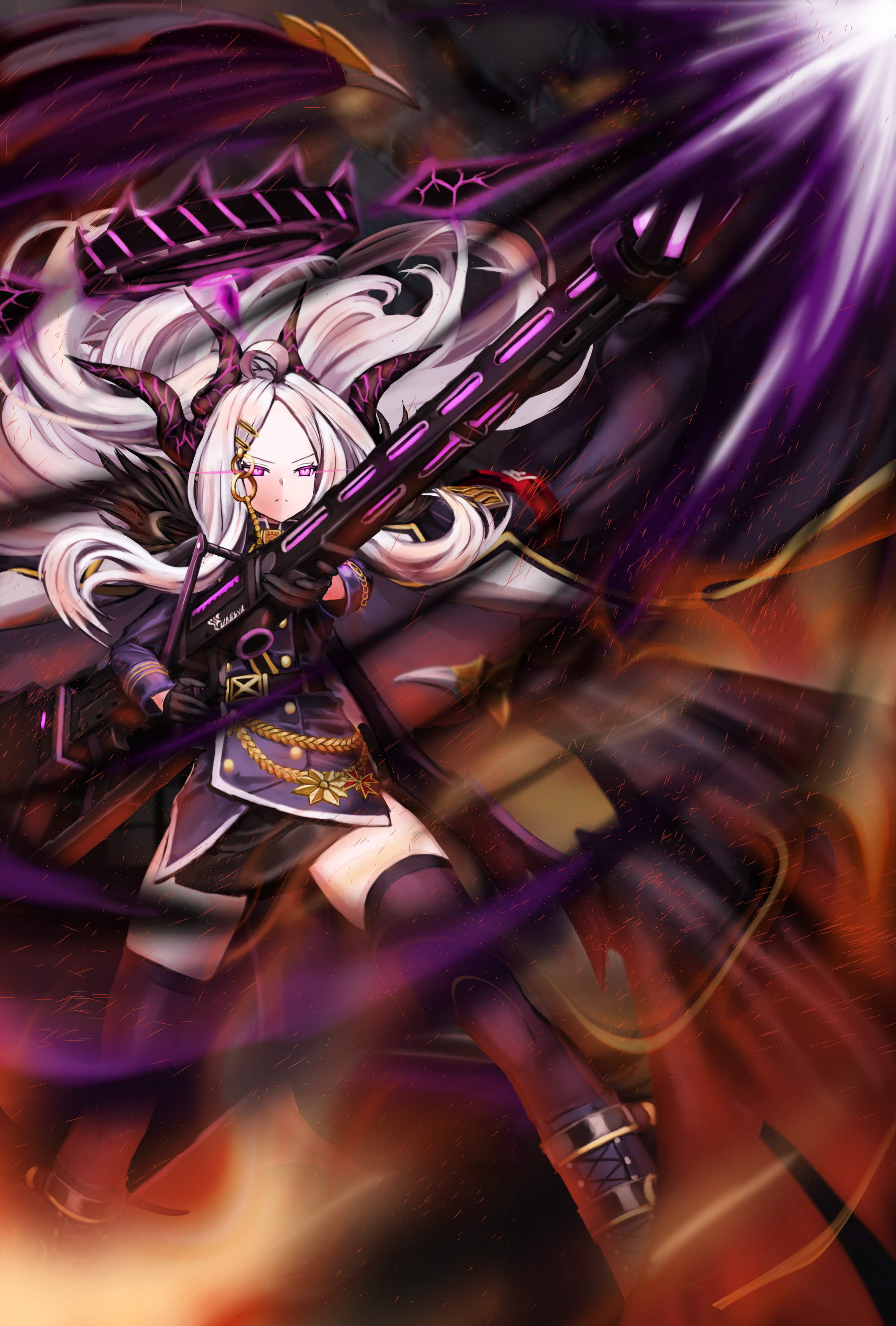 炎の中の黒閃