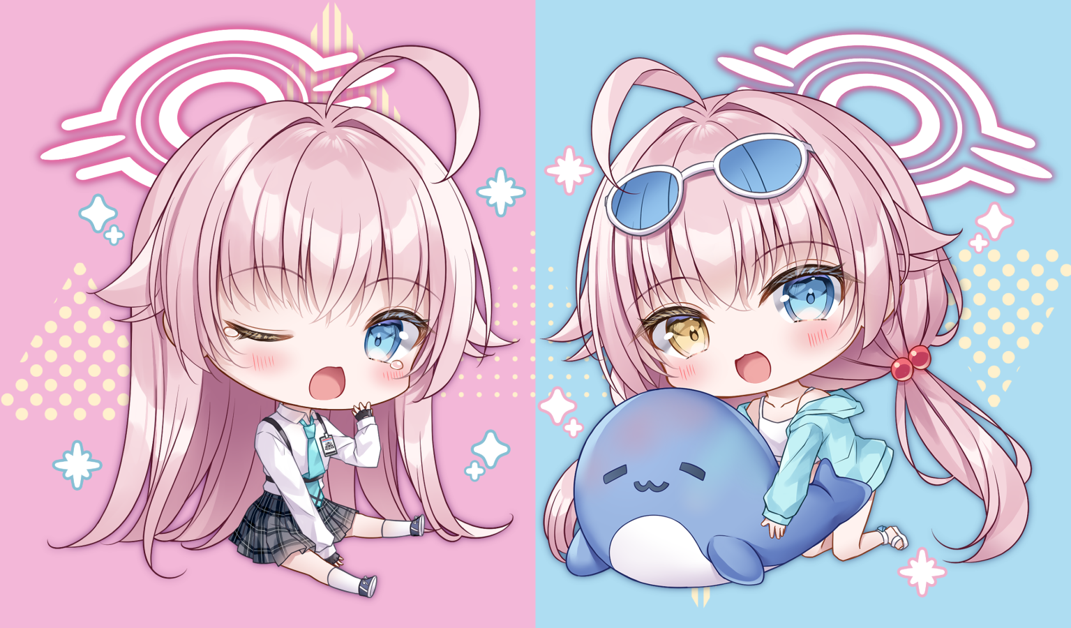ホシノ＆水着ホシノ🐳